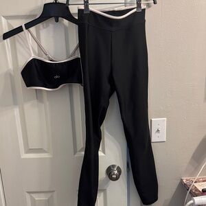 ALO Yoga Black and White Leggings